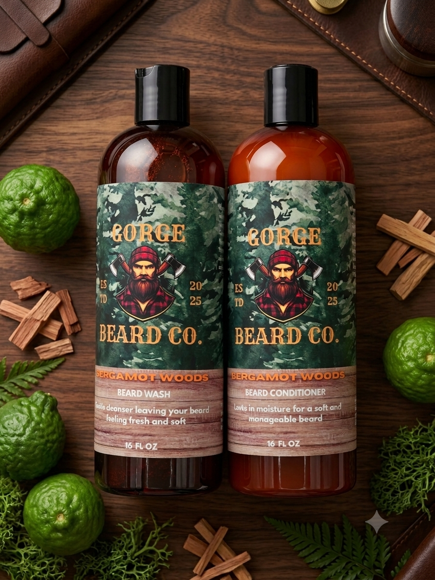 Bergamot Woods Shower Essentials Bundle